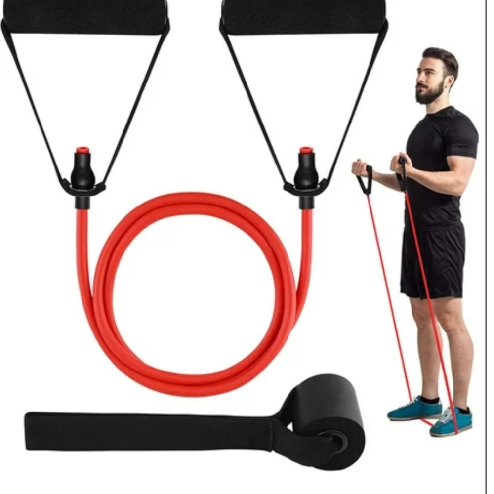 Single Resistance Bands with Handles - Exercise Bands Workout Bands Weight Bands